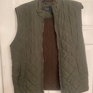 Women’s green quilted tahari vest